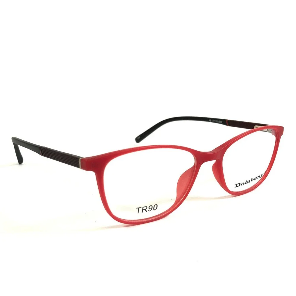 Dolabany Eyeglasses Frames Surgeon Matte Red Black Cat Eye Full Rim 48-17-135